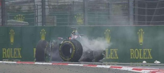 Romain Grosjean: "He perdido la parte trasera y no he podido controlar el coche"