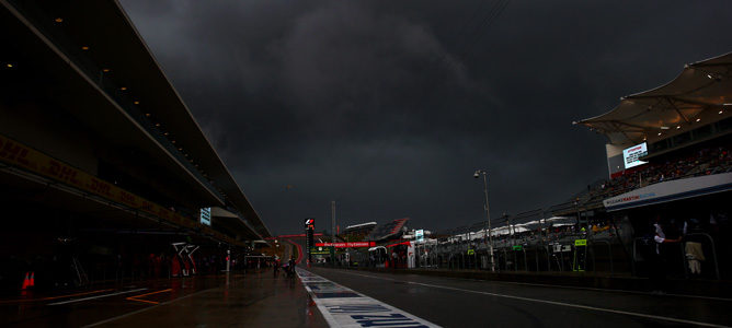 La segunda sesión de entrenamientos libres se cancela por lluvia y rayos