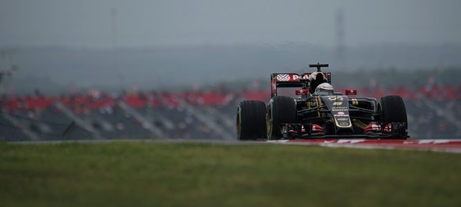 Romain Grosjean: "Todo es más grande en Texas, especialmente la lluvia"