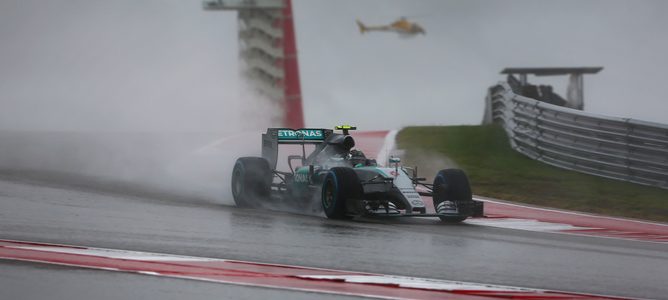 Pole position de Nico Rosberg en el infierno de Austin