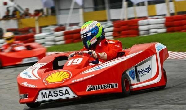 Barrichello gana a Massa... en los karts