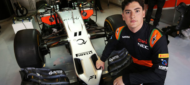 Alfonso Celis debuta en F1 con Force India: "Estoy contento con cómo ha ido el día"