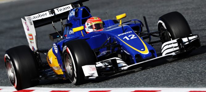 Felipe Nasr al exprimir el nuevo Sauber: "Aún nos queda mucho trabajo por hacer"