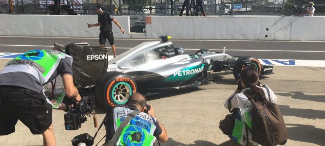 Nico Rosberg lidera los L1 del GP de Japón 2016 con accidentes de Alonso y Grosjean
