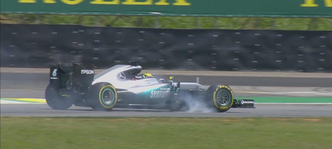 Lewis Hamilton lidera los L1 del GP de Brasil 2016 seguido de Verstappen y de Rosberg