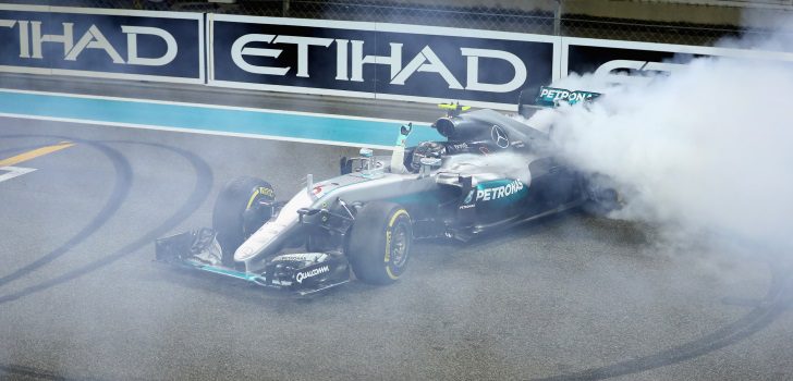 Nico Rosberg después de ganar el Campeonato