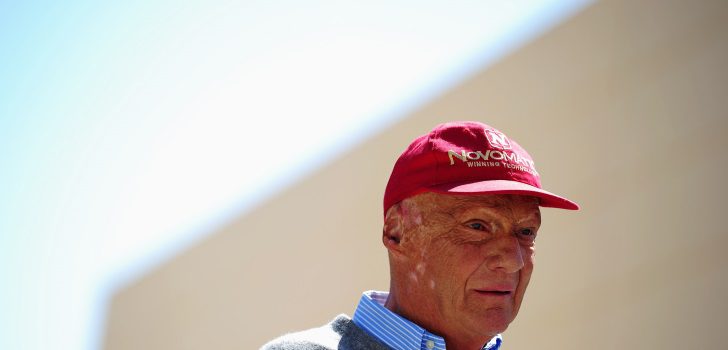 Niki Lauda en los test de Bahréin de 2014