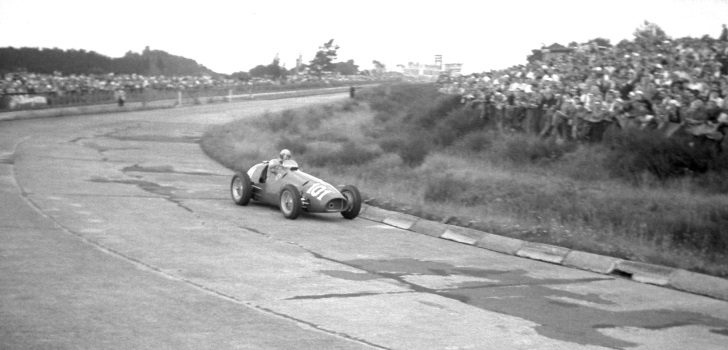 Alberto Ascari con el dorsal 101 en el GP Alemania 1952