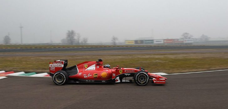 Giovinazzi conduciendo el SF15-T