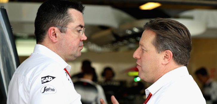 Eric Boullier y Zak Brown