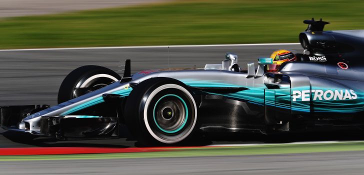 Lewis Hamilton test Barcelona
