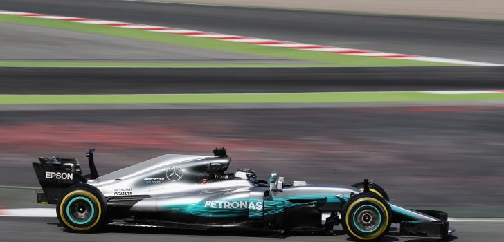 Valtteri Bottas durante el primer día de pretemporada en el Circuit de Barcelona-Catalunya