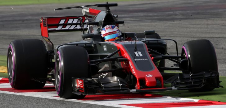 Grosjean en el VF-17