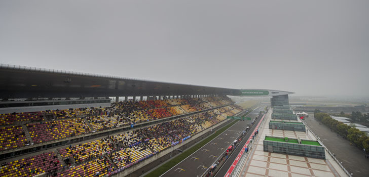 desolado circuito de Shanghai)