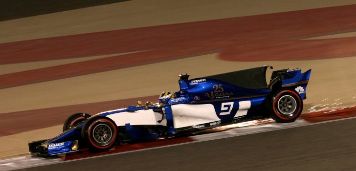 Marcus Ericsson rueda en Baréin