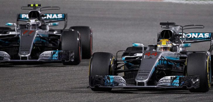 Valtteri Bottas y Lewis Hamilton