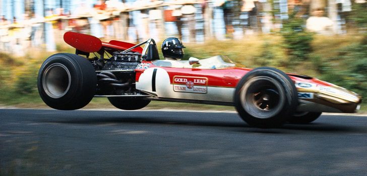 Graham Hill a bordo de suLotus