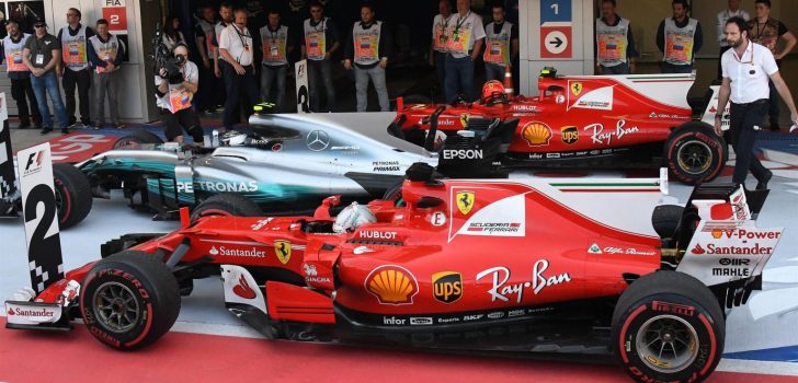 sebastian Vettel en parc fermé