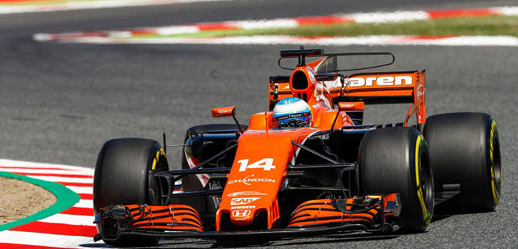 Fernando Alonso en Montmeló