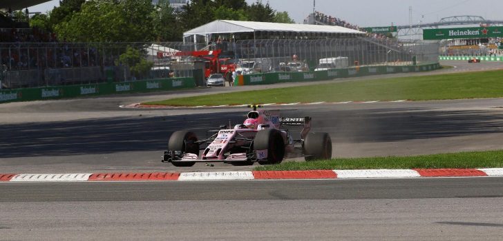 Esteban Ocon durante la carrera del GP de Canadá
