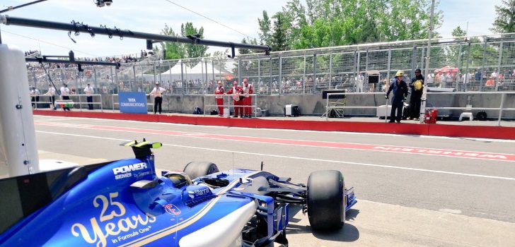 Wehrlein durante el GP de Canadá)