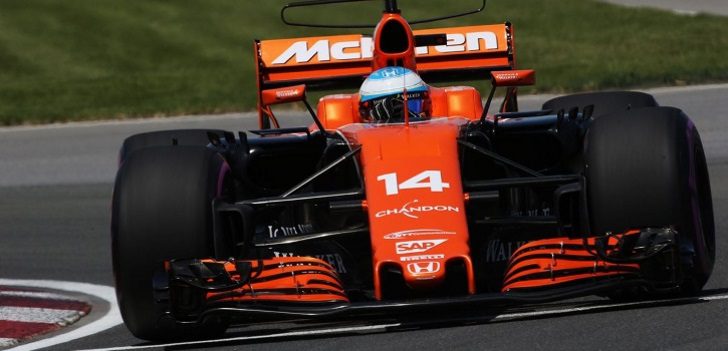 Alonso durante un GP el presente año