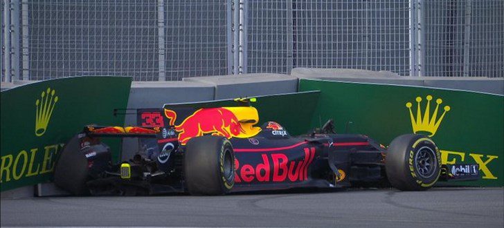 Colisión de Verstappen