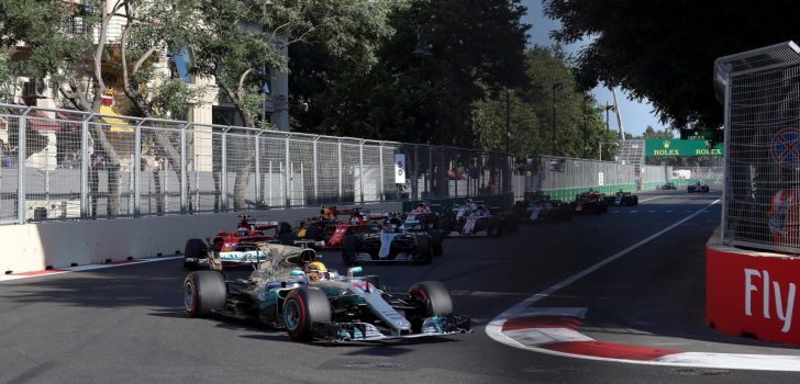 Lewis Hamilton en Bakú 2