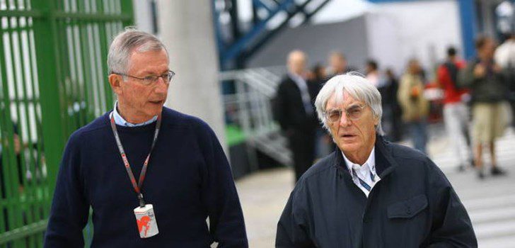 Tamas Rohonyi y Bernie Ecclestone