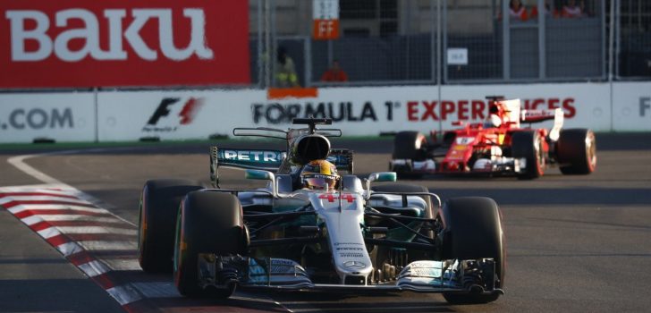 Hamilton y Vettel en Bakú