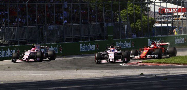 Pérez y Ocon en Canadá