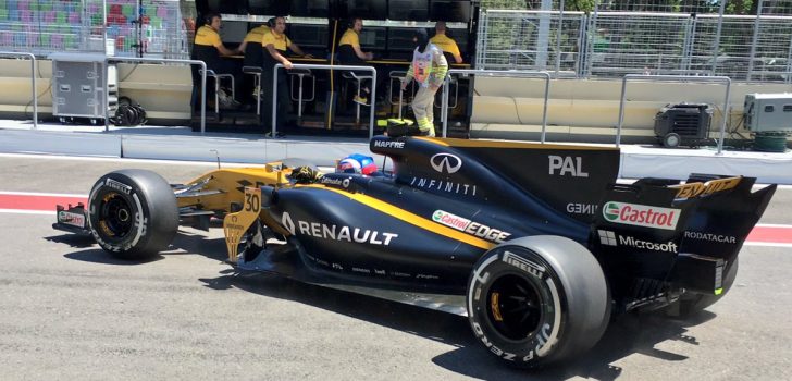 Jolyon Palmer en Bakú