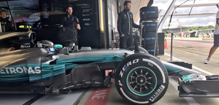 Valtteri Bottas en Silverstone