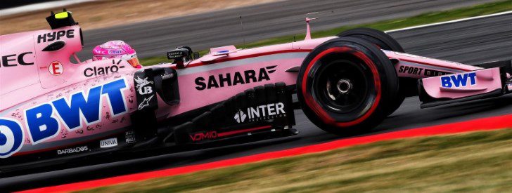 Esteban Ocon en Silverstone