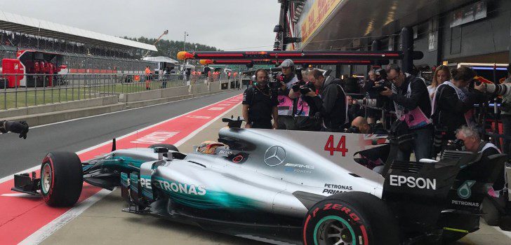 Hamilton en Silverstone