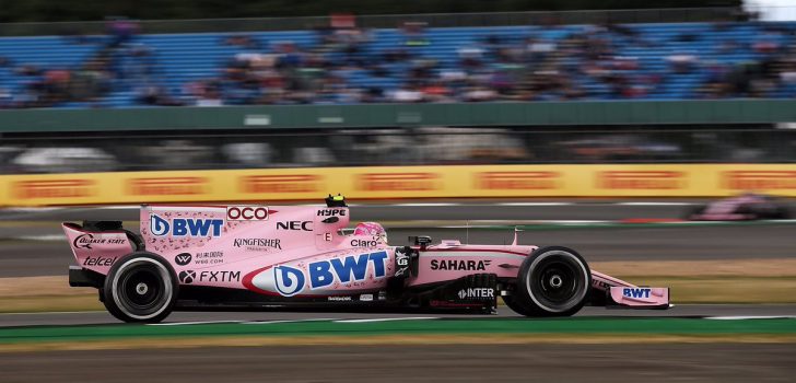 Esteban Ocon en Silverstone