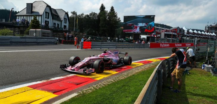 Esteban Ocon en Spa