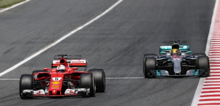 Hamilton y Vettel