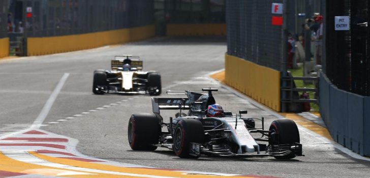 Romain Grosjean en Singapur