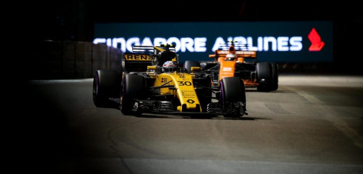 Jolyon Palmer en Singapur