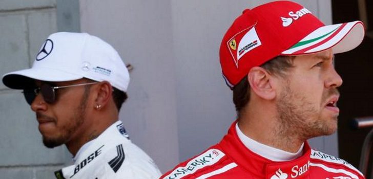 Vettel y Hamilton