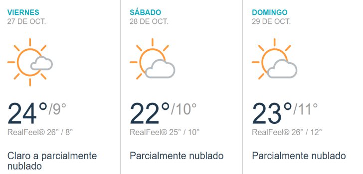 Tiempo en México