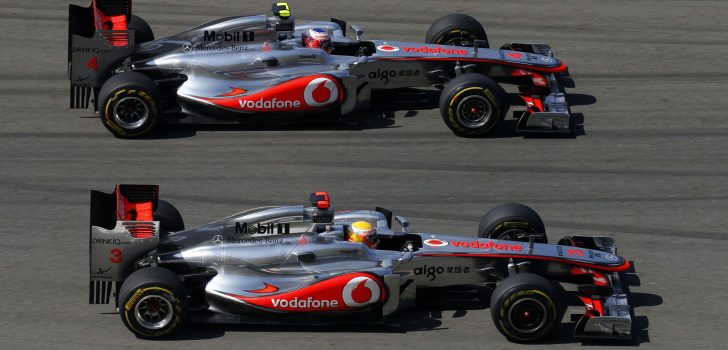 Jenson Button y Lewis Hamilton