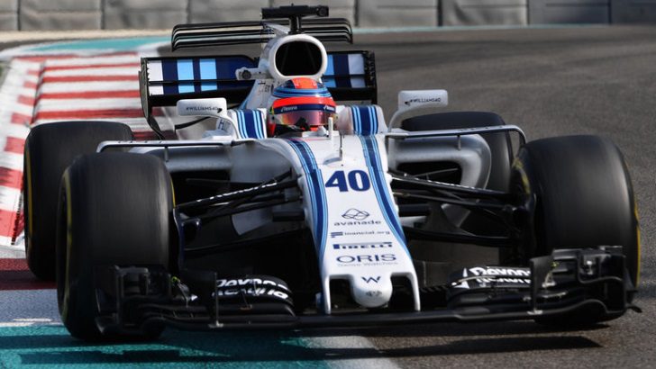 Robert Kubica a los mandos del Williams en los test post GP Abu Dabi