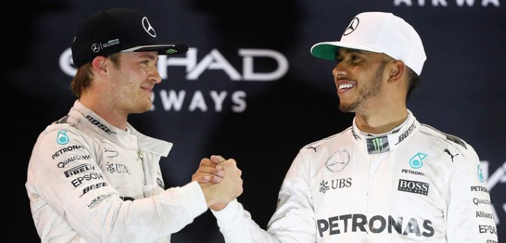 Rosberg y Hamilton