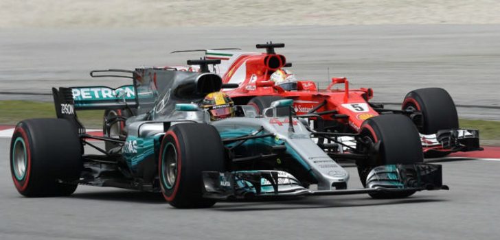 Hamilton y Vettel (Fuente: M. Thopson)