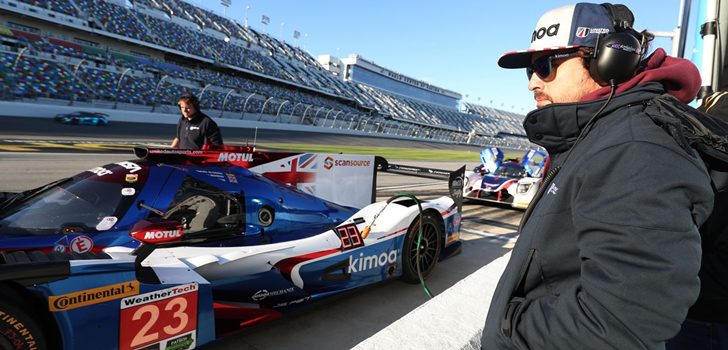 Fernando Alonso durante las 24 Horas de Daytona