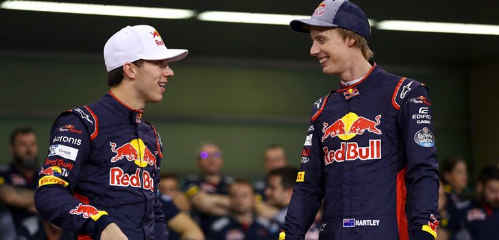 Gasly y Hartley juntos