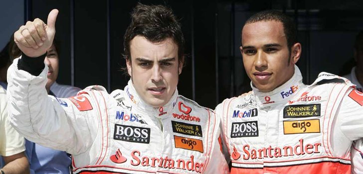 Alonso y Hamilton, juntos en 2007