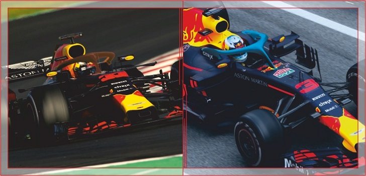 Red Bull: Verstappen en rojo, Ricciardo en azul